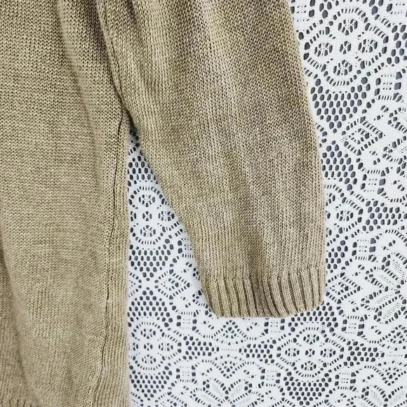 Talbots 100% Linen Boat neck 3/4 Sleeve Women's Sweater Top MP - Picture 3 of 7